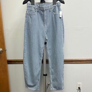 GAP Light Blue & White Striped Jeans